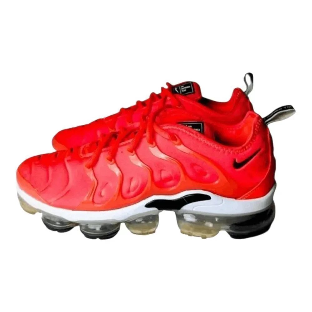 NIKE Air VaporMax Plus 'Overbranding Bright Crimson' Running Shoes Size 8.5